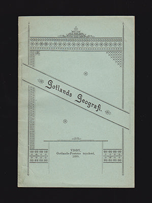 Alfred Rosvall : Kort lärobok i hemtraktens samt Gotlands geografi