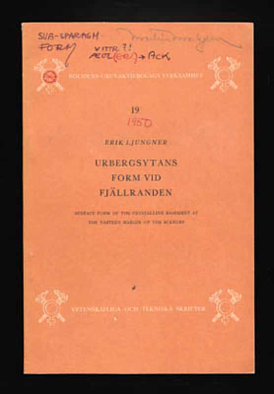 Erik . Ljungner : Urbergsytans form vid fjällranden