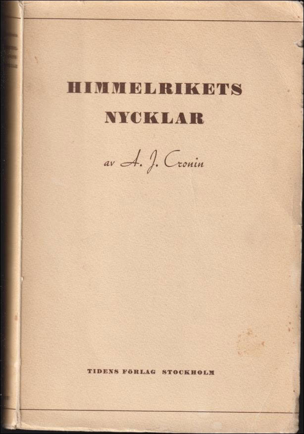 A.J. Cronin : Himmelrikets nycklar