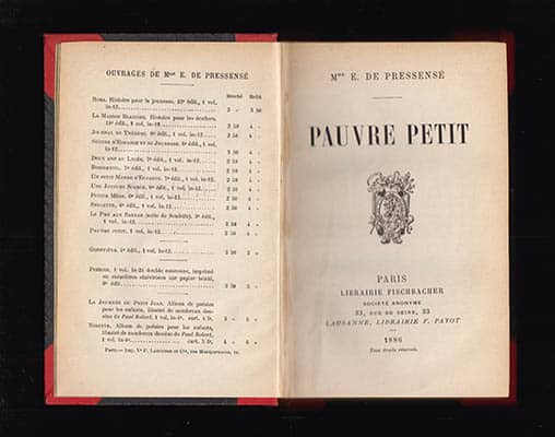 E. de Pressensé : Pauvre petit