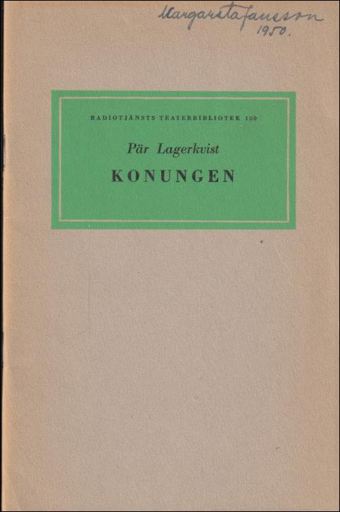 Pär Lagerkvist : Konungen