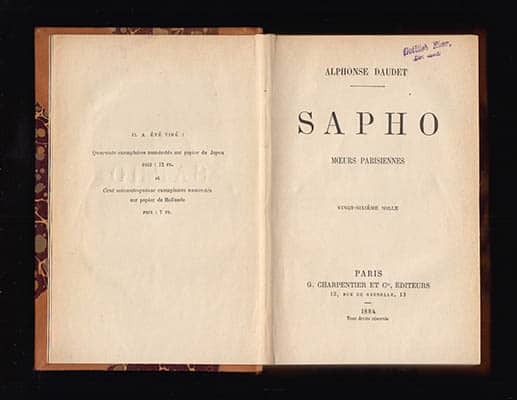 Alphonse Daudet : Sapho