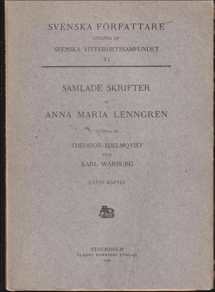 Anna Maria Lenngren : Samlade skrifter