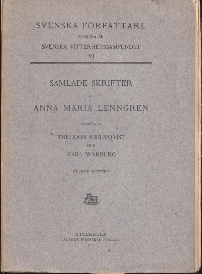 Anna Maria Lenngren : Samlade skrifter