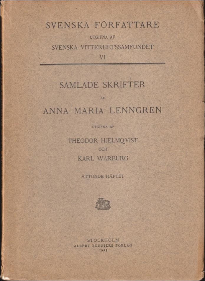 Anna Maria Lenngren : Samlade skrifter