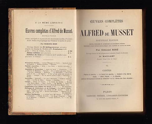Alfred de Musset : Oeuvres Complètes de Alfred de Musset