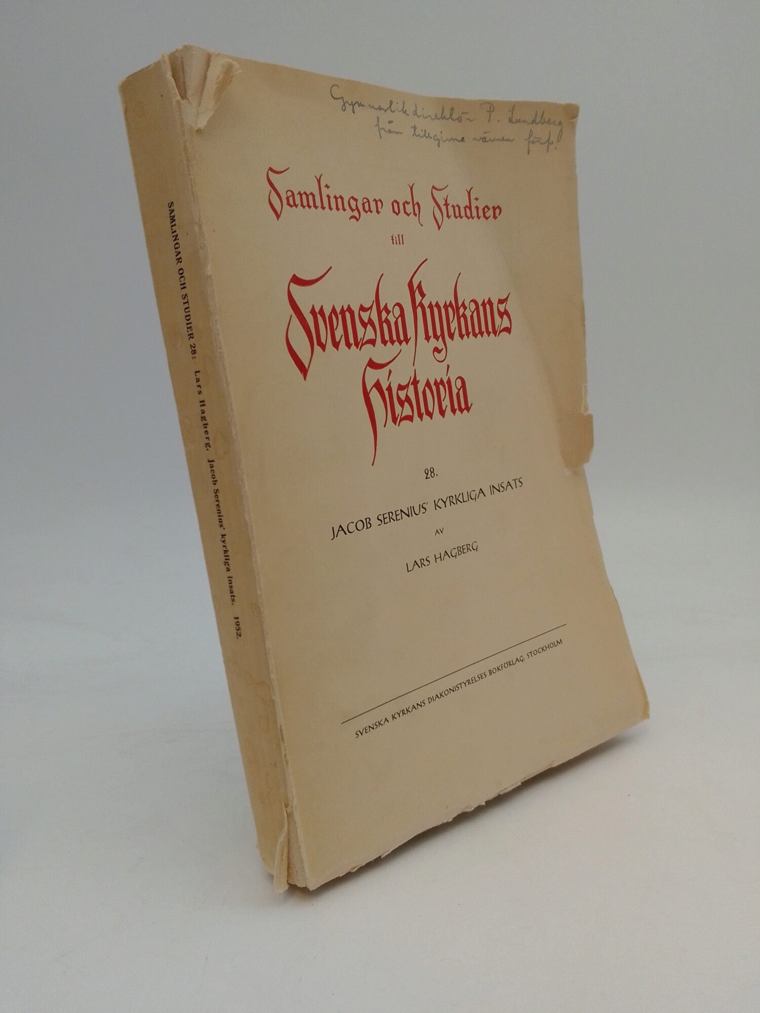 Lars Hagberg : Jakob Serenius kyrkliga insats