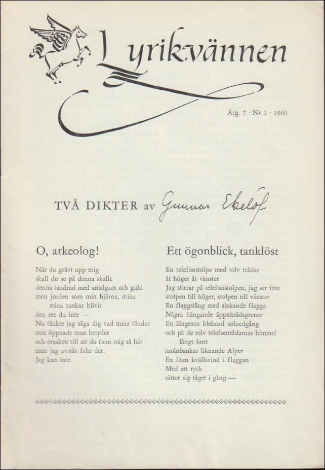 Lyrikvännen : 1960 / 7