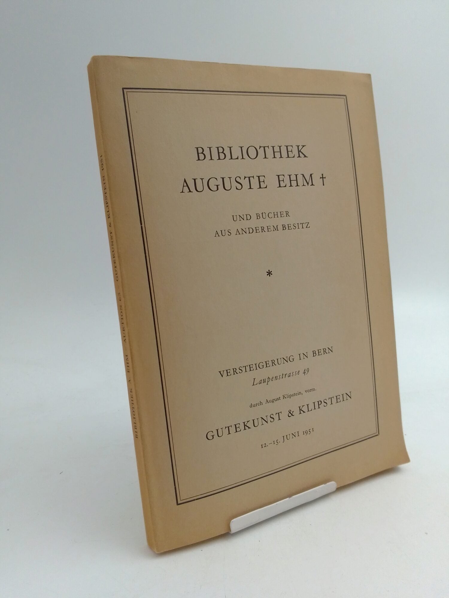 Robert Alder : Bibliothek Auguste Ehm