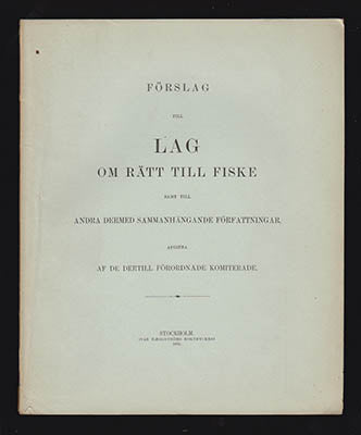 Förslag till lag om rätt till fiske