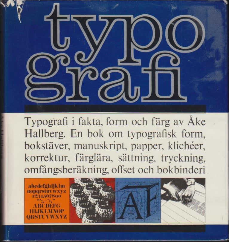 Åke Hallberg : Typografi i fakta form och färg