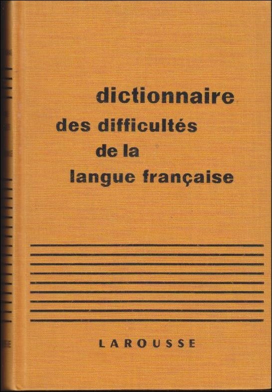 Adolphe V. Thomas : Dictionnaire des Difficultés de la Langue Francaise