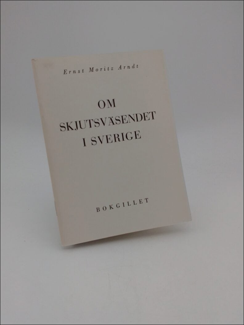Ernst Moritz Arndt : Om skjutsväsendet i Sverige