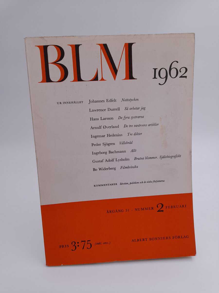 Bonniers litterära magasin : 1962/2
