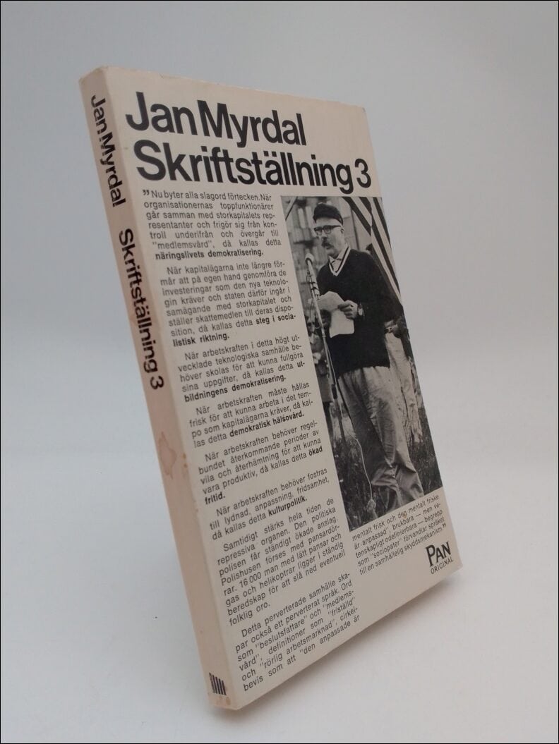 Jan Myrdal : Skriftställning 3
