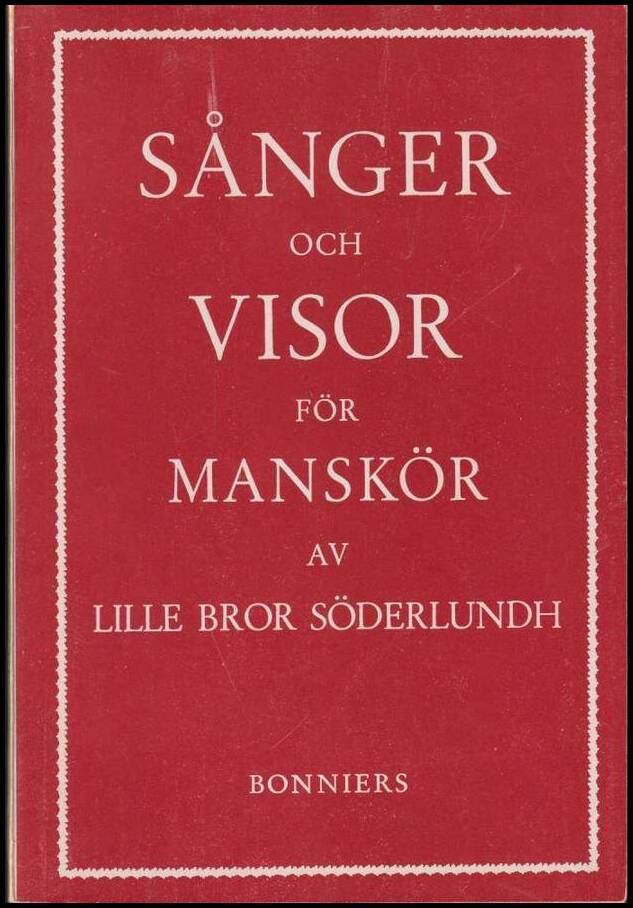 Sånger och visor för manskör : 1949