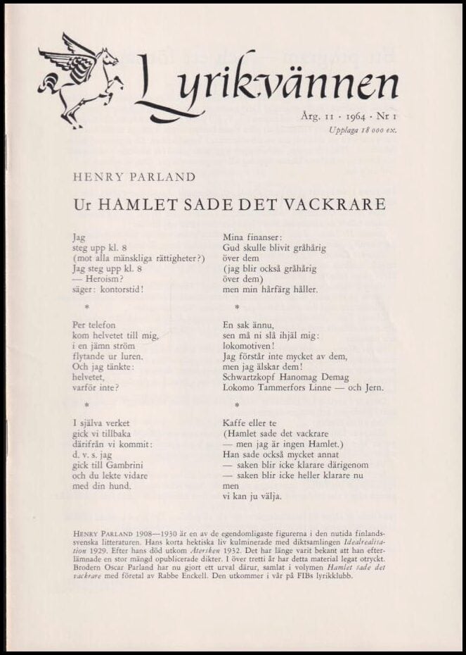 Lyrikvännen : 1964 / 1