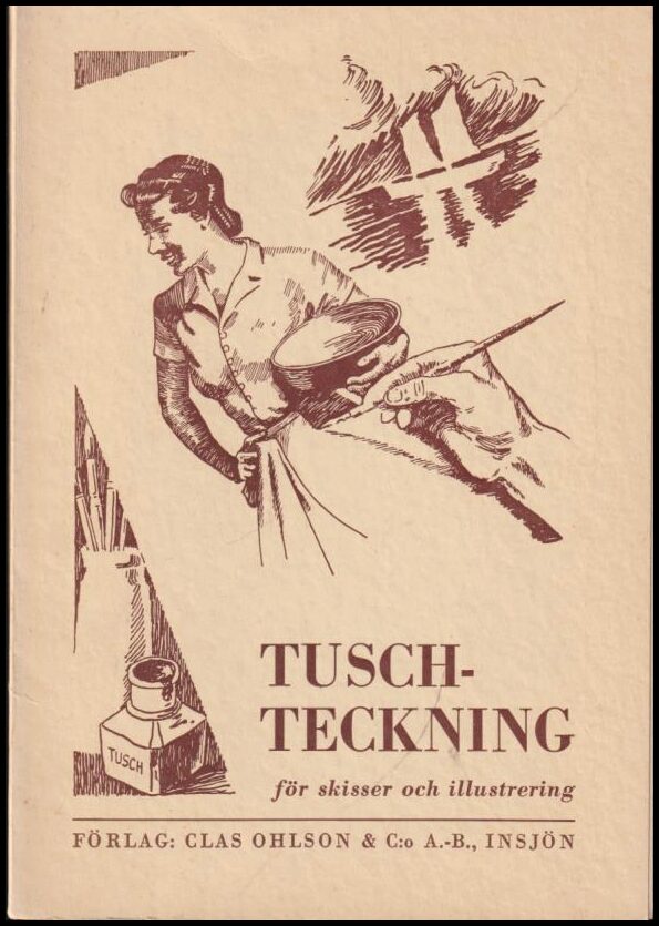 V. Björkman : Tuschteckning