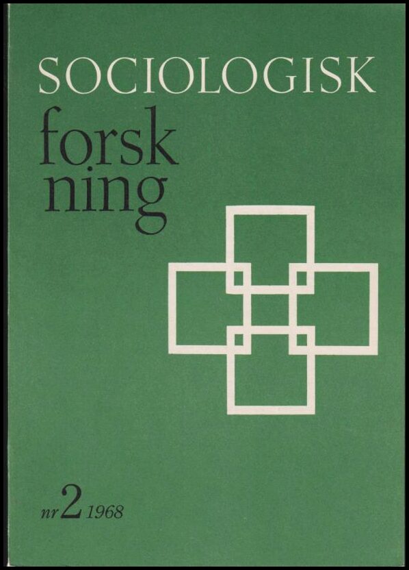 Sociologisk forskning : 1968 / 2