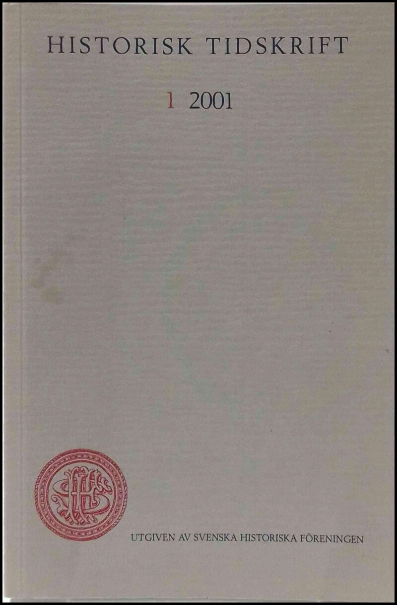 Historisk tidskrift : 2001 / 1