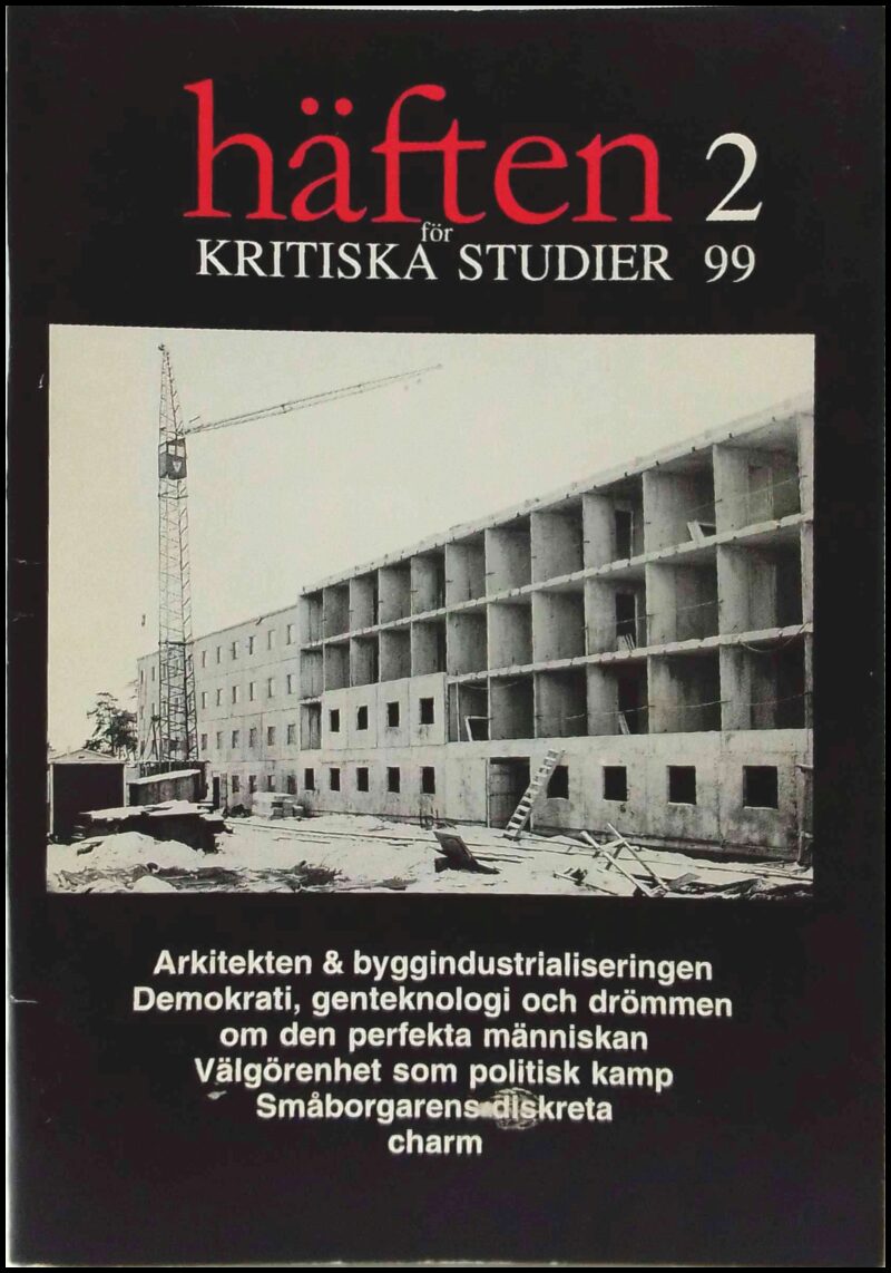 Häften för kritiska studier : 1999 / 2