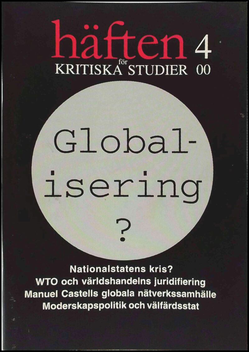 Häften för kritiska studier : 2000 / 4