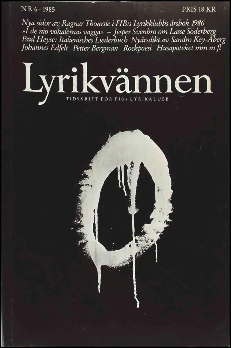 Lyrikvännen : 1985 / 6