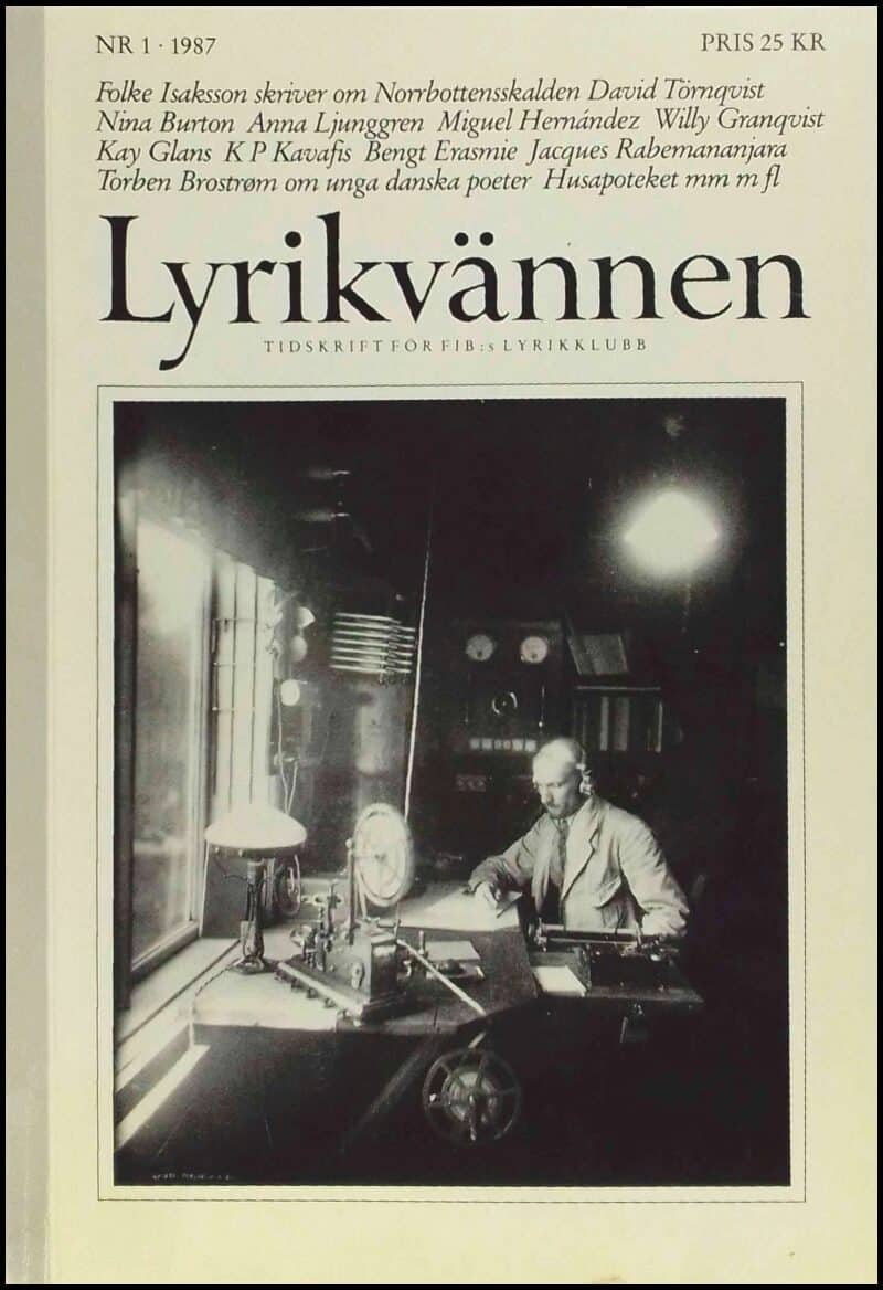 Lyrikvännen : 1987 / 1