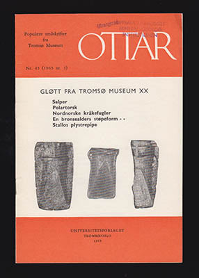 Ottar Brox : Ottar. Gløtt fra Tromsø museum