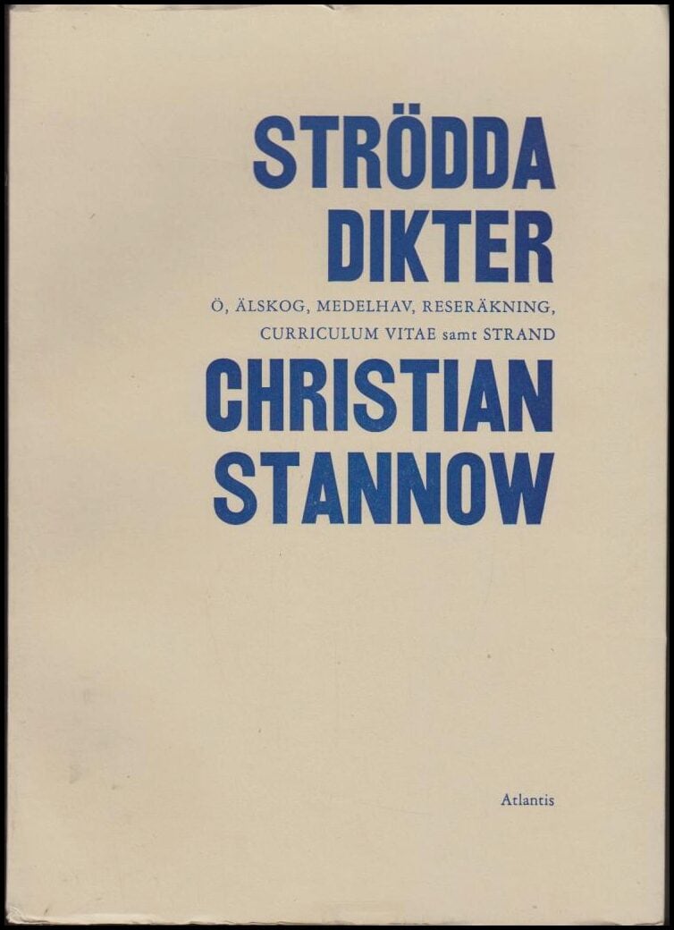 Christian Stannow : Strödda dikter