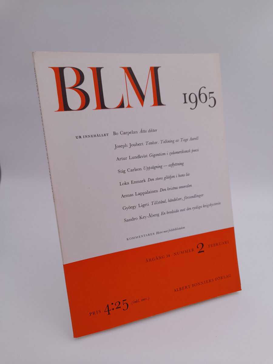 Bonniers litterära magasin : 1965/2