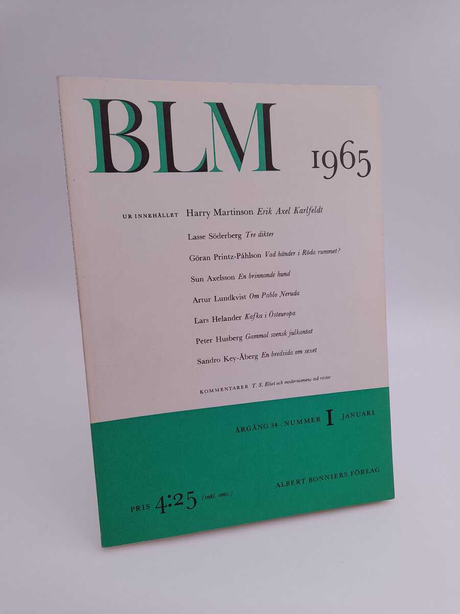 Bonniers litterära magasin : 1965/1