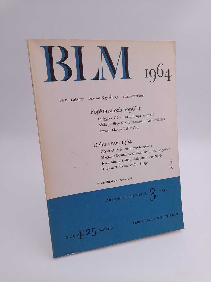 Bonniers litterära magasin : 1964/3