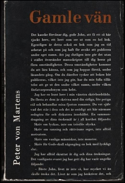 Peter von Martens : Gamle vän