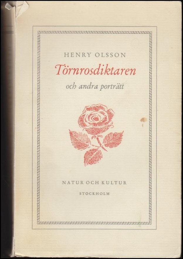 Henry Olsson : Törnrosdiktaren och andra porträtt
