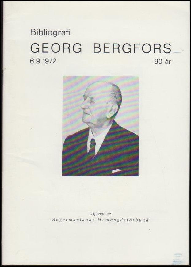 Georg Bergfors 90 år 6.9.1972