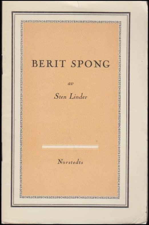 Sten Linder : Berit Spong