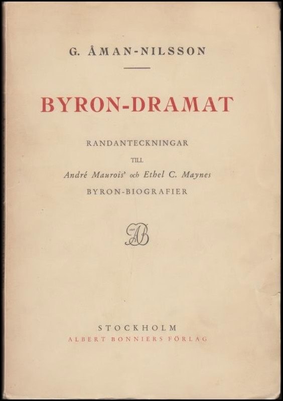 G. Åman-Nilsson : Byron-dramat