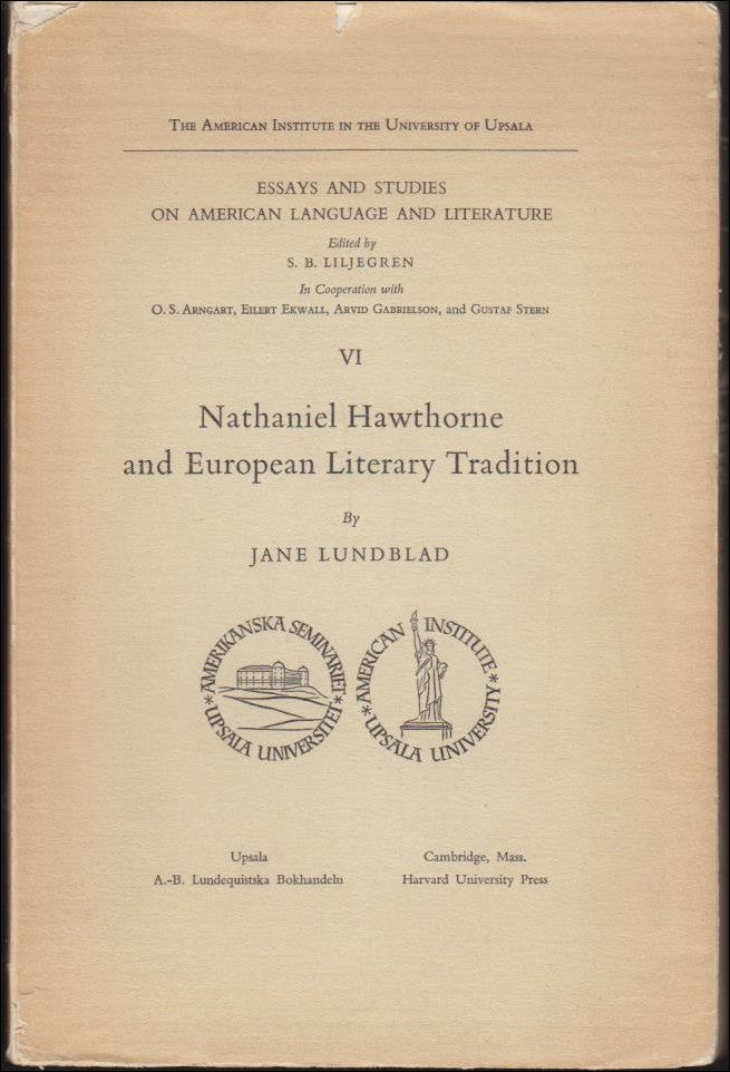 Jane Lundblad : Nathaniel Hawthorne and european literary tradition