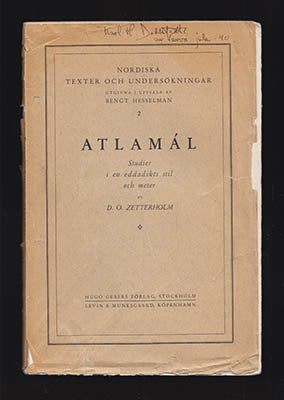 D. O. Zetterholm : Atlamál