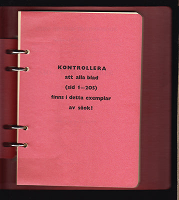 Statens Järnvägars Författningssamling Specialtryck 1 till särtryck 110