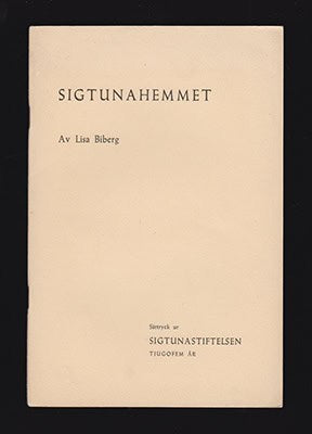 Lisa Berg : Sigtunahemmet