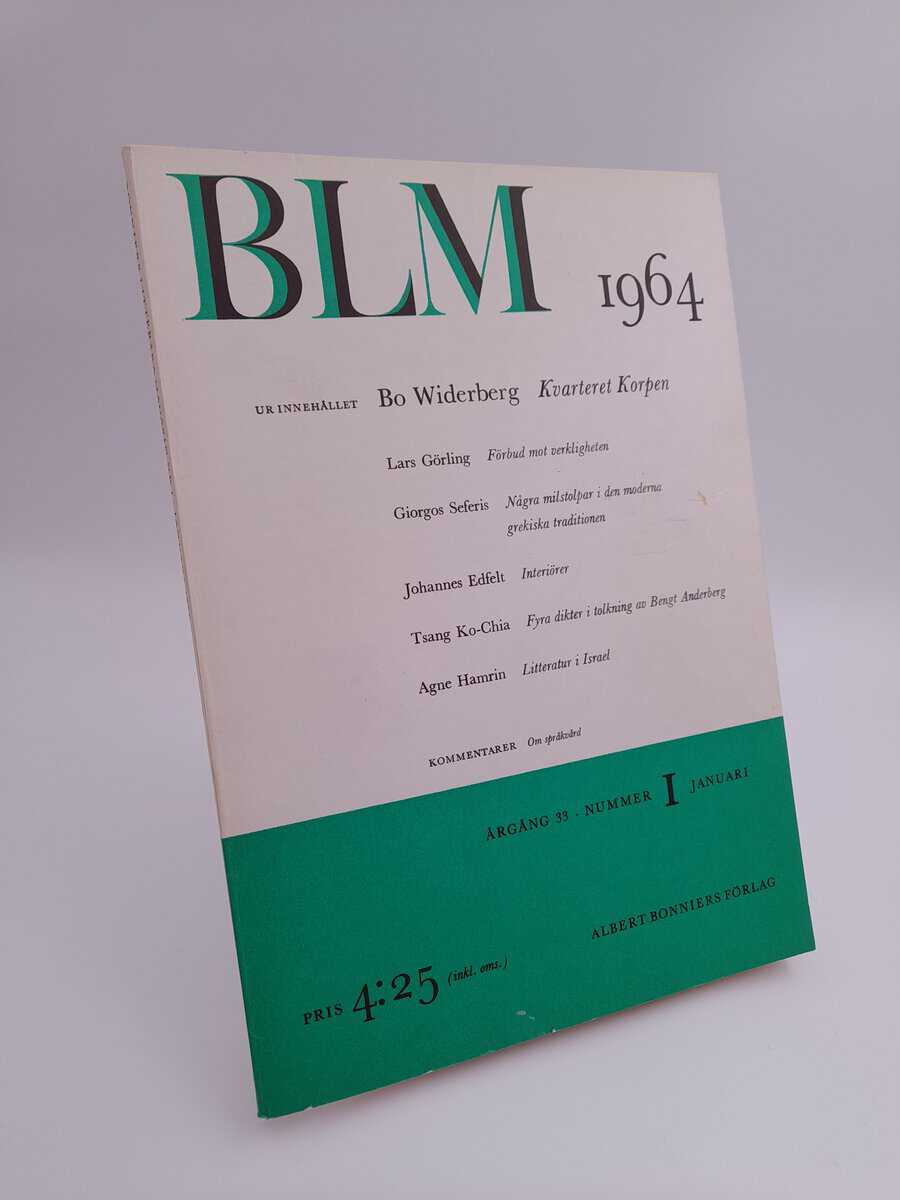 Bonniers litterära magasin : 1964/1