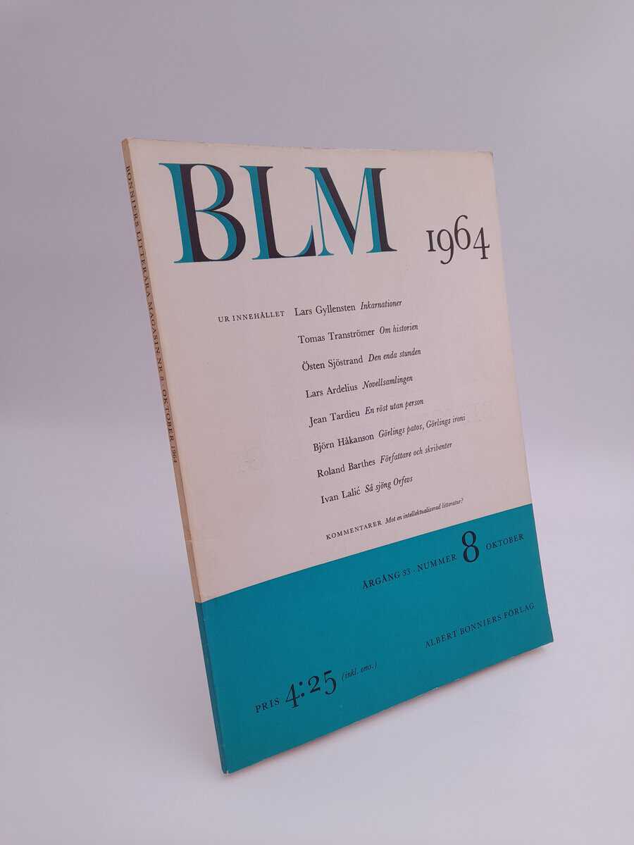 Bonniers litterära magasin : 1964/8