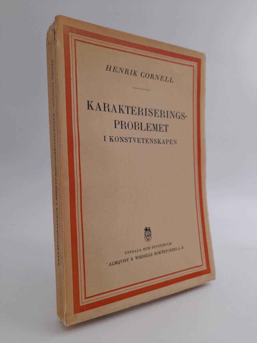Henrik Cornell : Karakteriseringsproblemet i konstvetenskapen