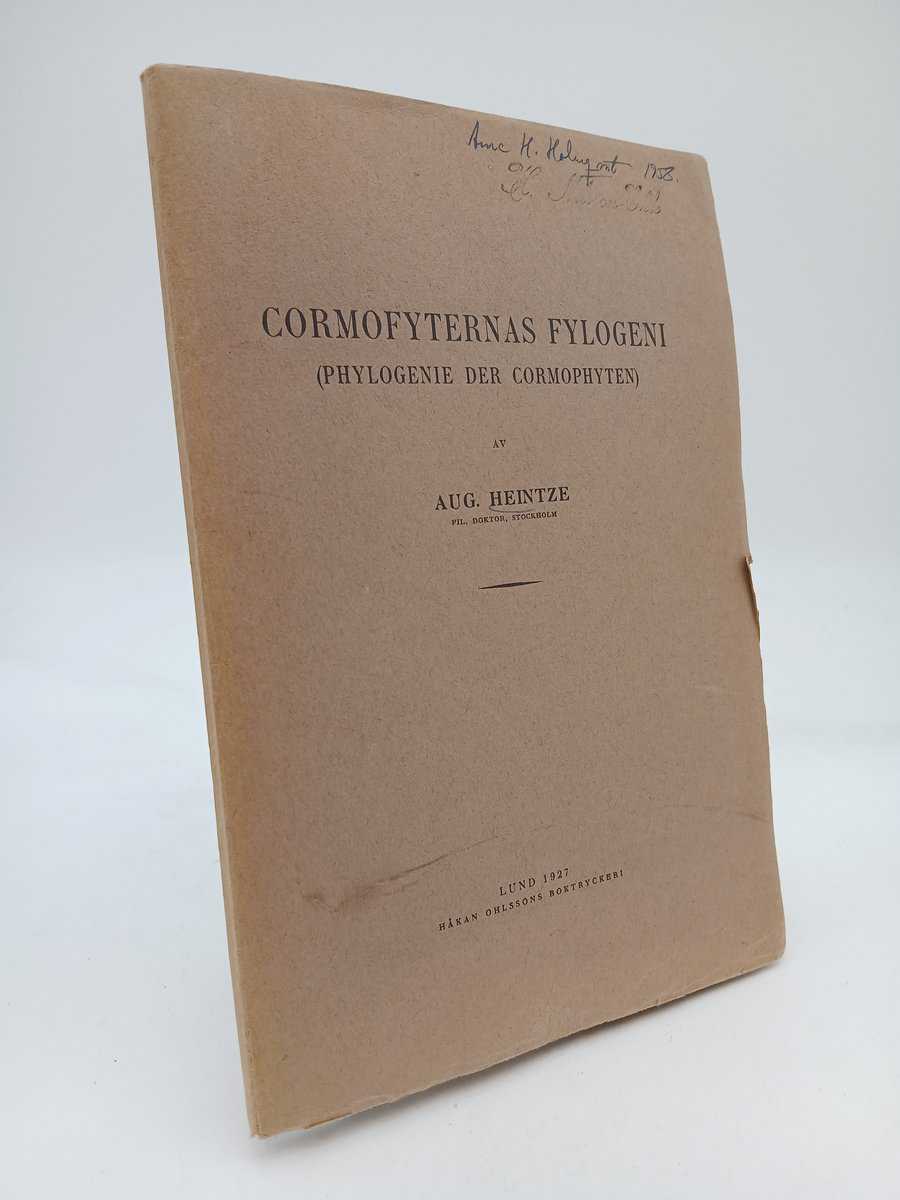 Aug. Heintze : Cormofyternas fylogeni (Phylogeni der Cormophyten)
