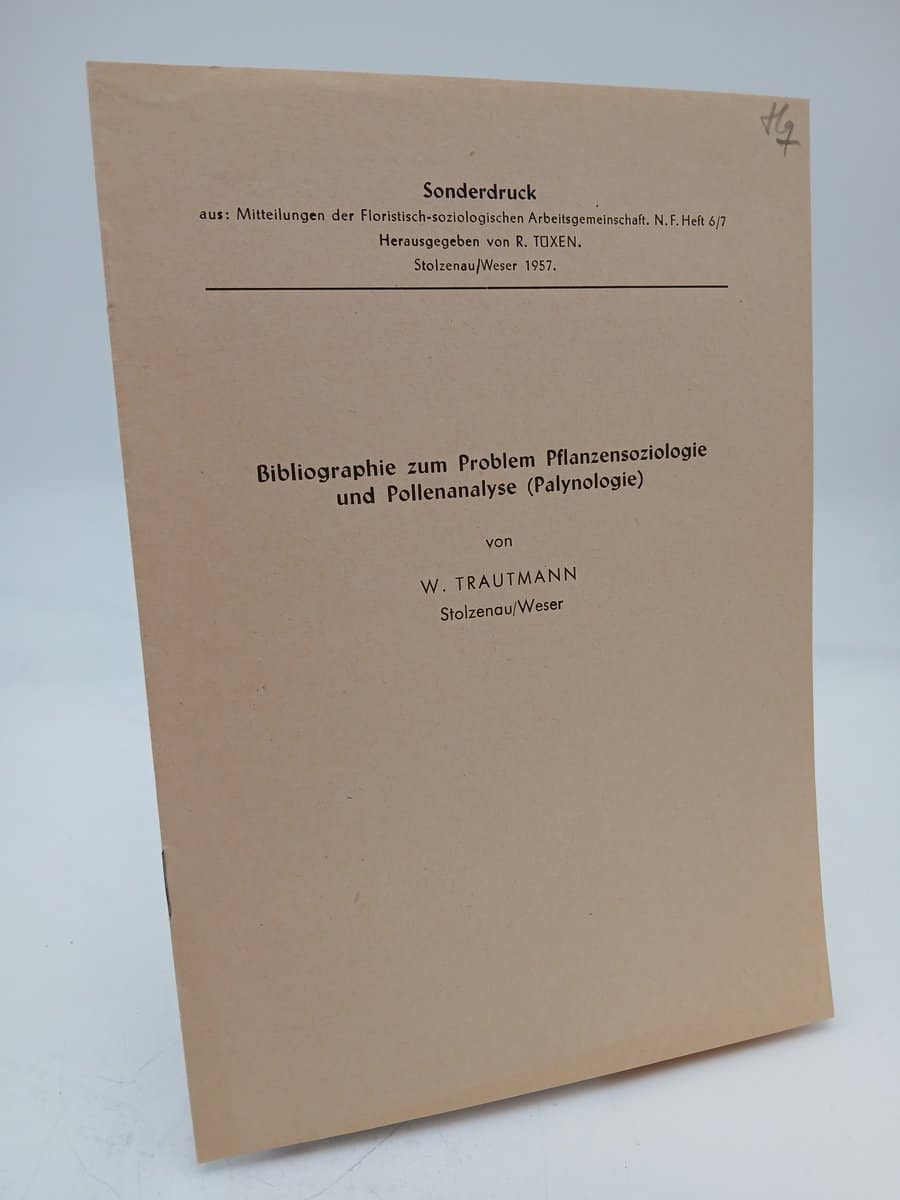 W. Trautmann : Bibliographie zum Problem Pflanzensoziologie und Pollenanalyse (Palynologie)