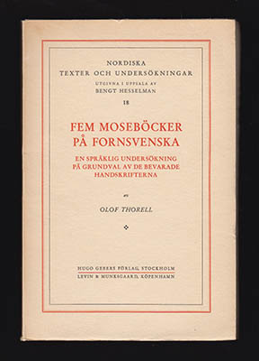 Olof Thorell : Fem Moseböcker på fornsvenska