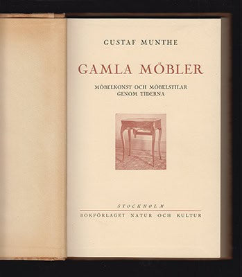 Gustaf Munthe : Gamla möbler