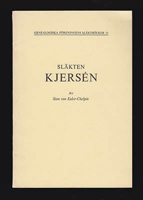 Sten von Euler-Chelpin : Släkten Kjersén